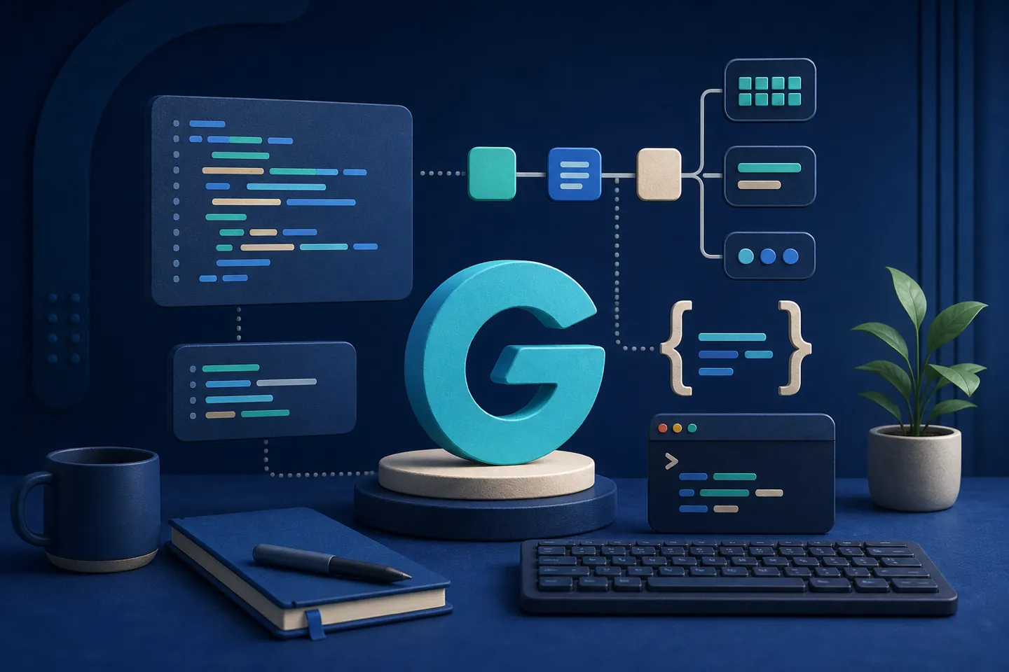 与“Go 非零基础一文入门”相关的原创示意图